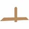 Ekena Millwork Eugene Smooth Timber Gable Bracket, Western Red Cedar, 72"W x 24"H x 1 1/2"D x 5 1/2"F, 8/12 Pitch GBW072X24X0206EUG00SWR - alternate 4
